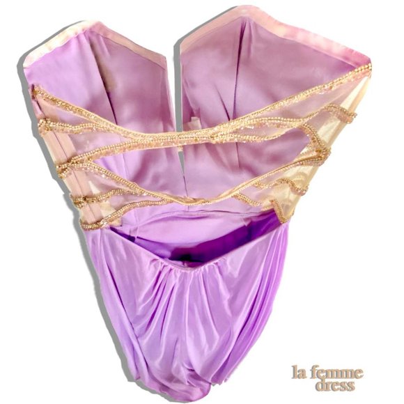 La Femme Violet Dress (sz 4) - Picture 3 of 5